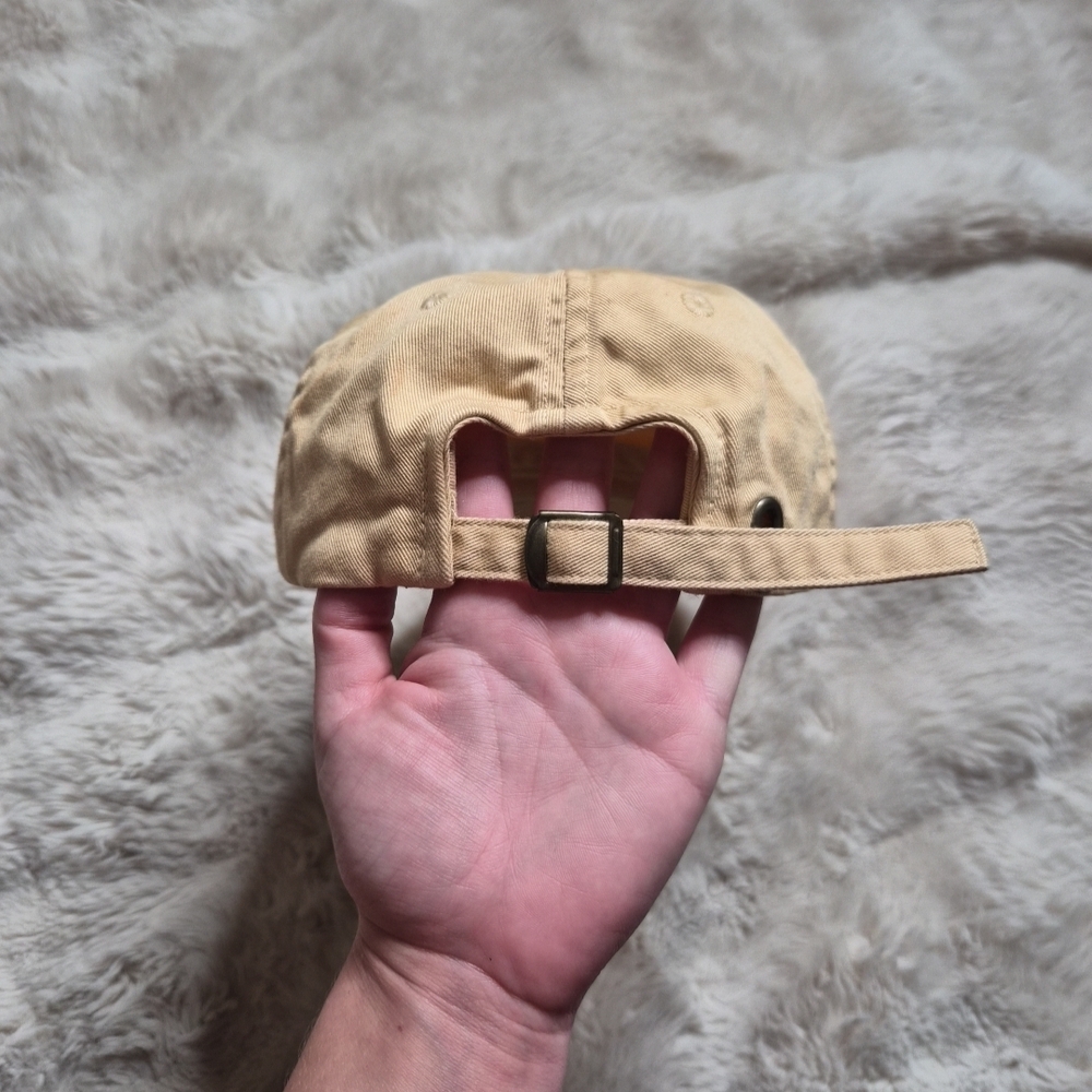 Kids Youth Polo Ralph Lauren Hat Baseball Cap Butter Yellow Unisex Cotton Spring - Picture 4 of 11
